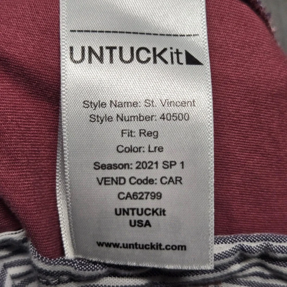 UNTUCKit St. Vincent Chino Shorts Mens 36 Pink Red Stretch 40500 Preppy